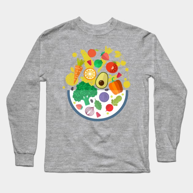 Healthy Life Long Sleeve T-Shirt by Favete